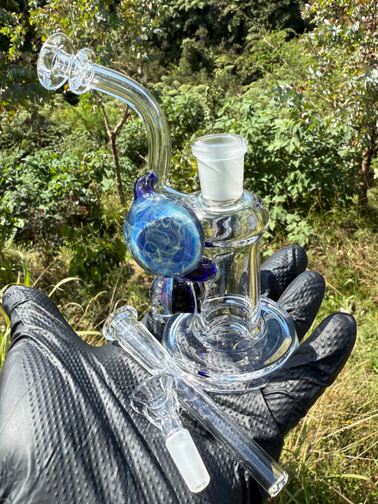 Beerglass Chaos Medallion Mini Rig - Blue Cobalt/Multicoloured #2