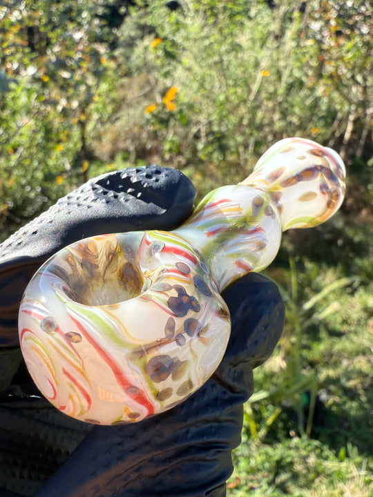 Green Thumb Bob Glass Spoon - White/Multicoloured #2