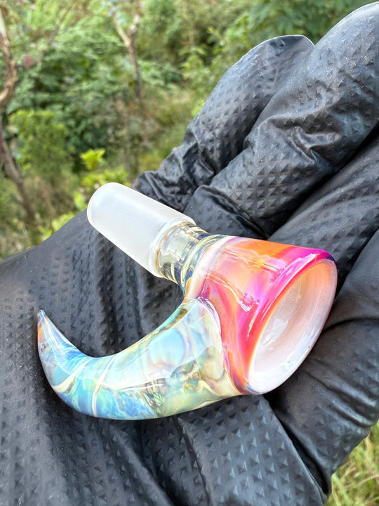 Uzzi Glass Double Stemline Set - Silver Fumed/Lokisdipity