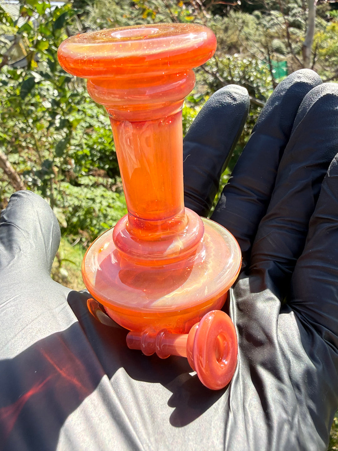 Yeti Glass Puffco Peak Dry Top/Joystick Set - Triple Passion