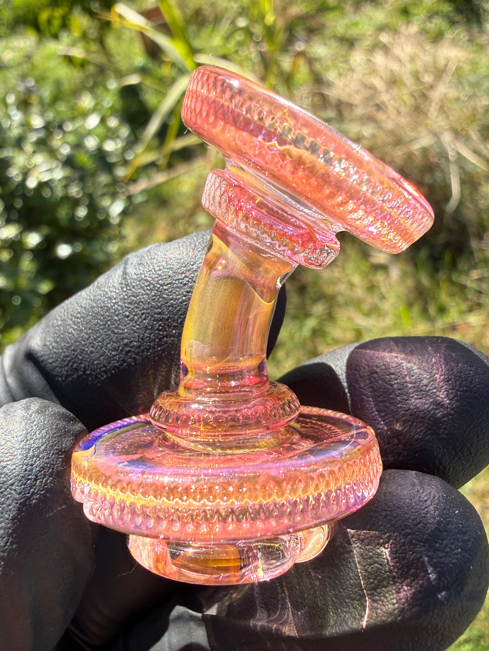 Yeti Glass Puffco Proxy Core Dry Top - Gold Fumed