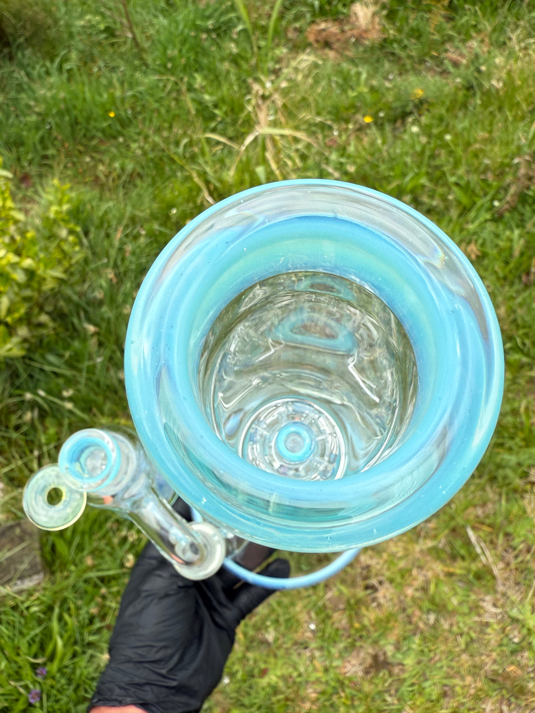 Empirical Glass Grill Perc Tube With Trashcan/Slide - Marina