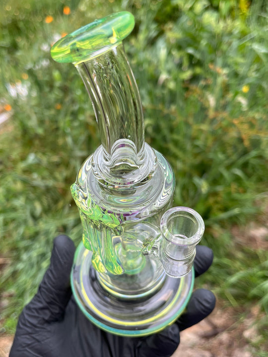 Uzzi Glass Drip Jammer Two Hole Perc - Slyme