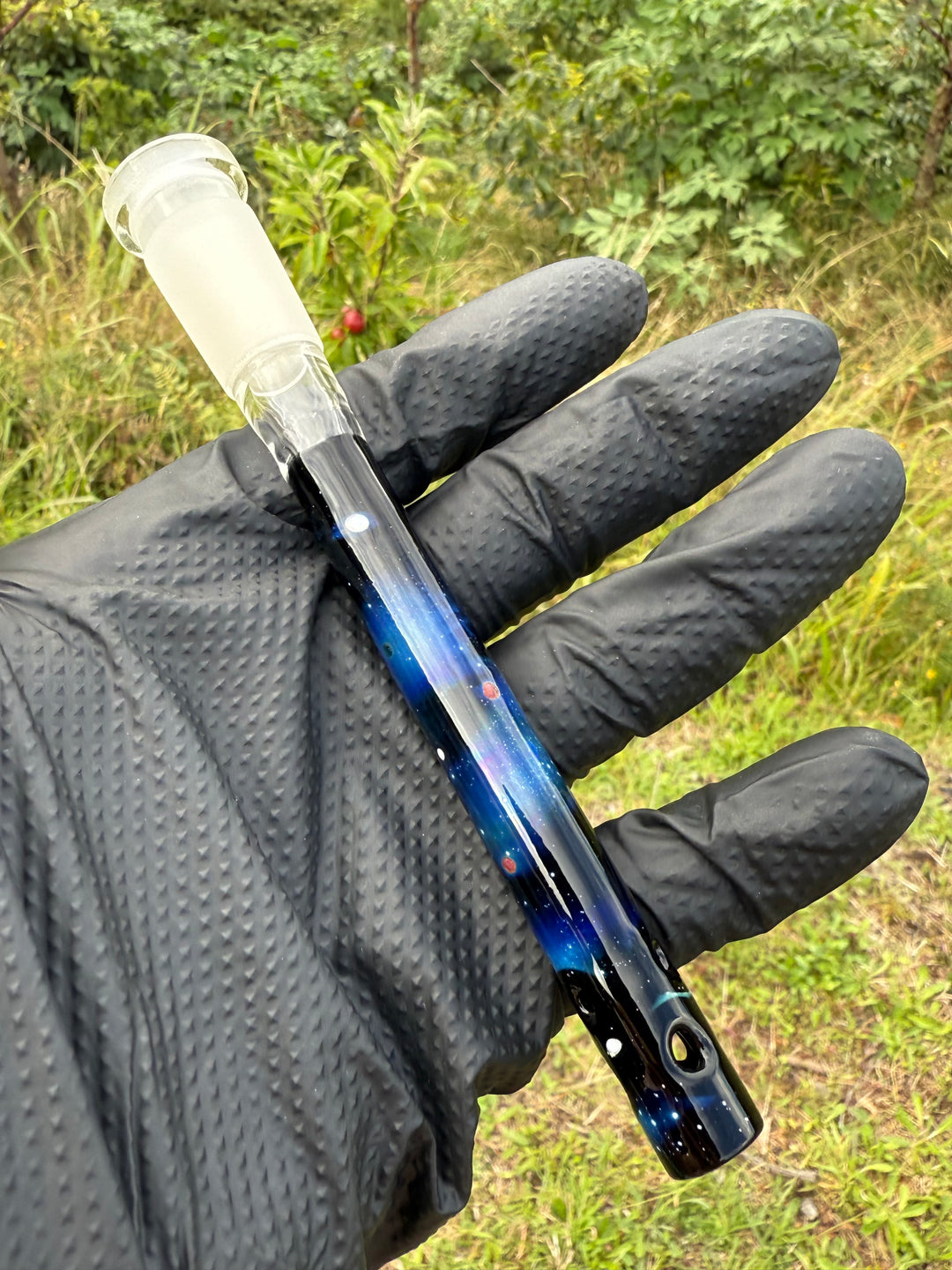 Jamie Clement Glass Collaboration Downstem - Galaxy #5