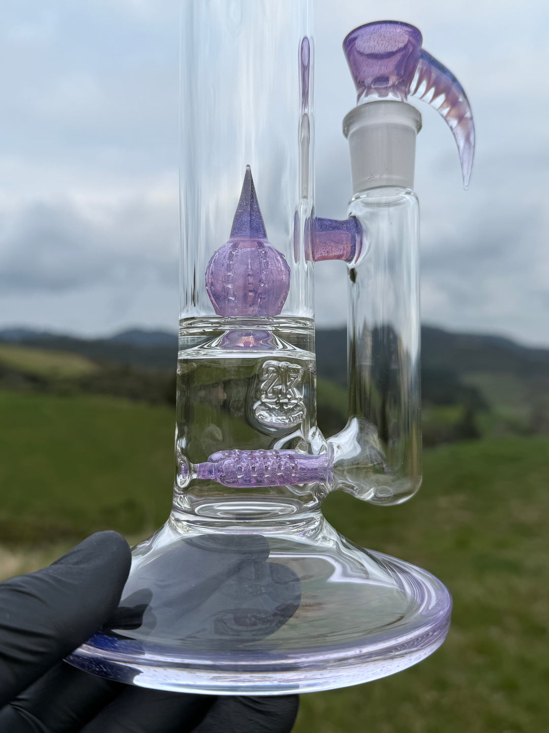 2K Double Inline To 360 Imperial Perc With Slide - Pink Slyme