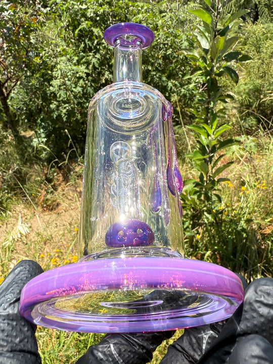 Uzzi Glass Drip Jammer Two Hole Perc - Royal Jelly