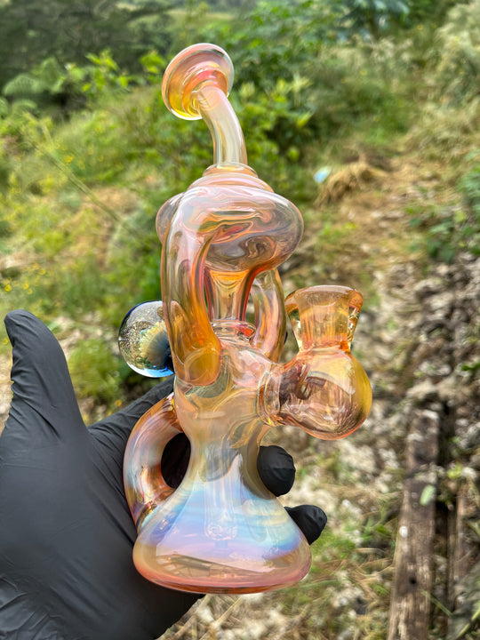 Yeti Glass Double Uptake Klein - Gold Fumed