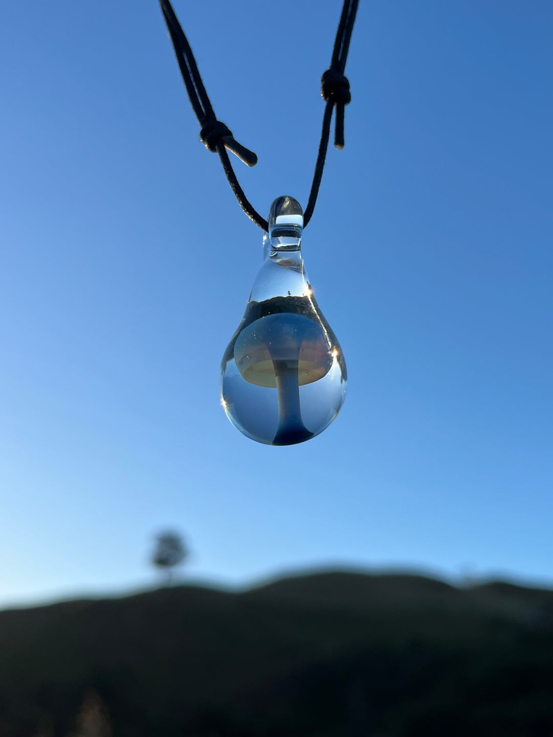 AUBORO Mushroom Pendant - Light Blue