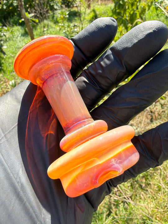 Yeti Glass Puffco Peak Dry Top/Joystick Set - Triple Passion