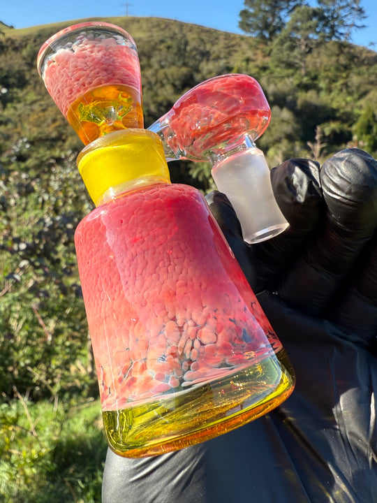 Jamie Clement Ash Catcher/Slide Set - Pheonix Frit/Yellow