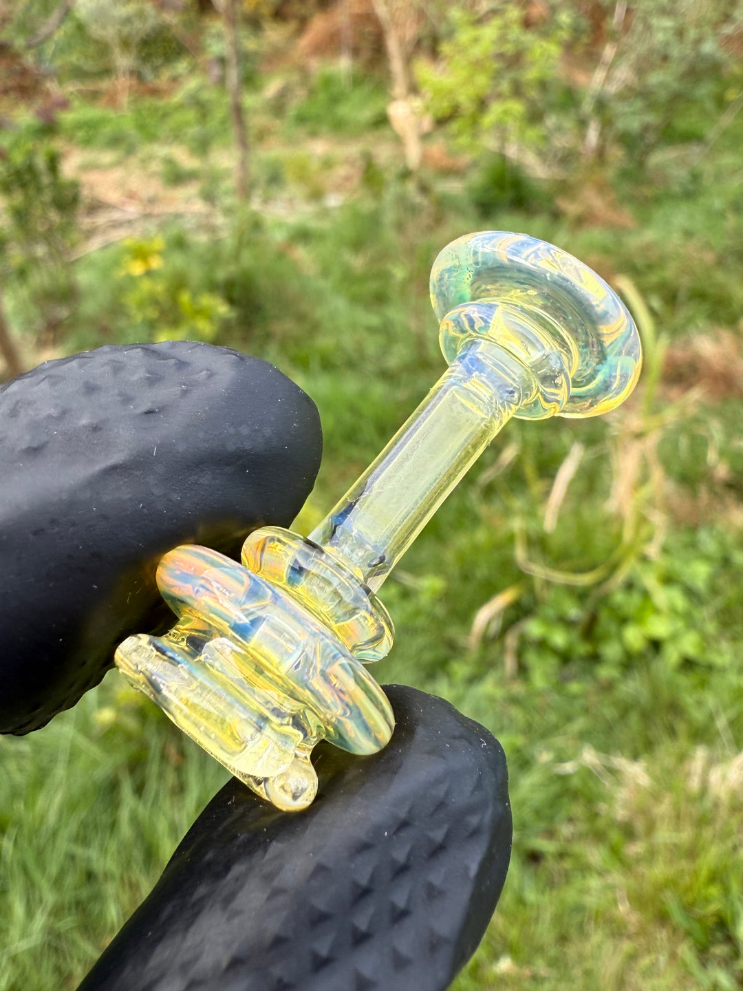 Yeti Glass Puffco Pivot Dry Top - Silver Fumed