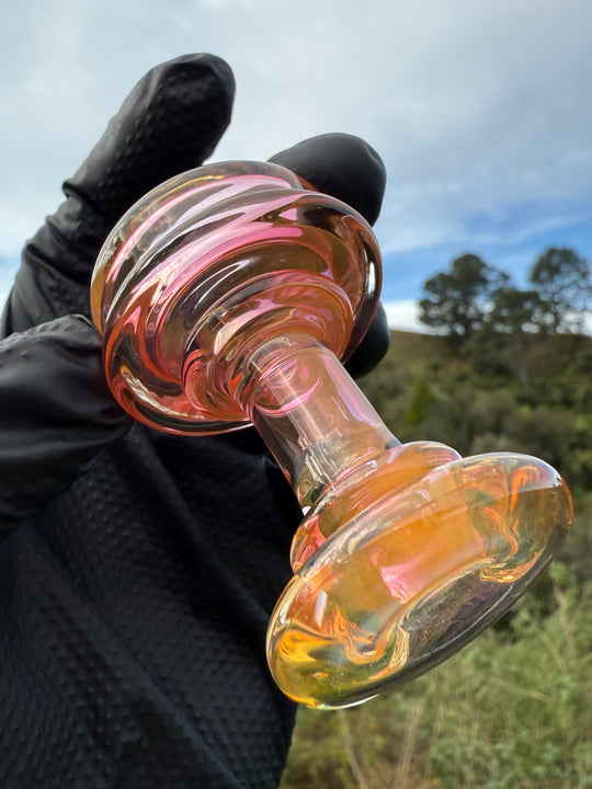 Yeti Glass Puffco Peak Dry Top - Gold Fumed #3