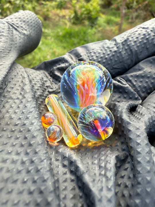 Polar Glass Dabber And Terp Slurper Set - Illuminati/Fumed