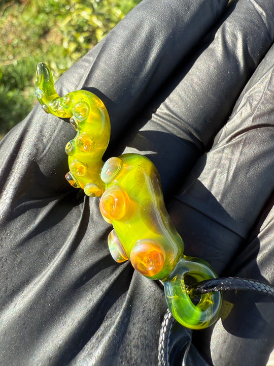 Jamie Clement Tentacle Pendant - Green Opal #1