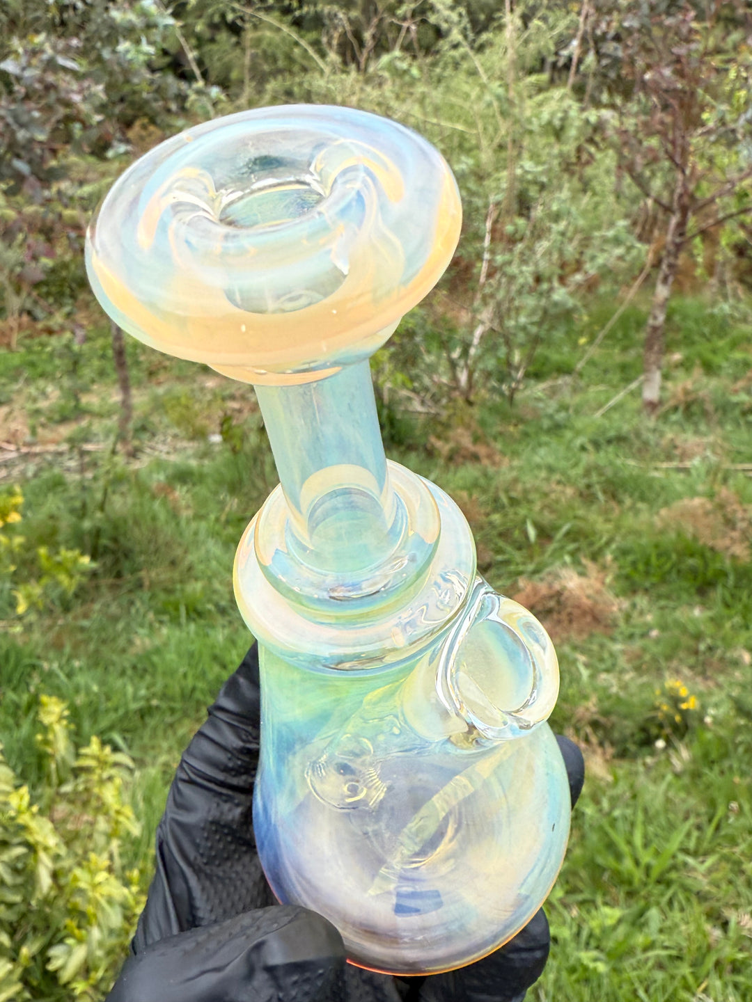 Yeti Glass Mini Jammer - Silver/Gold Fumed #1