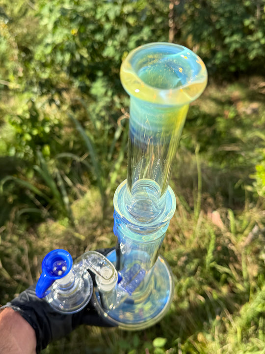 Uzzi Glass Double Stemline Set - Silver Fumed/Sonic