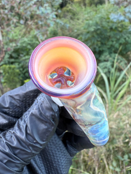 Uzzi Glass Double Stemline Set - Silver Fumed/Lokisdipity