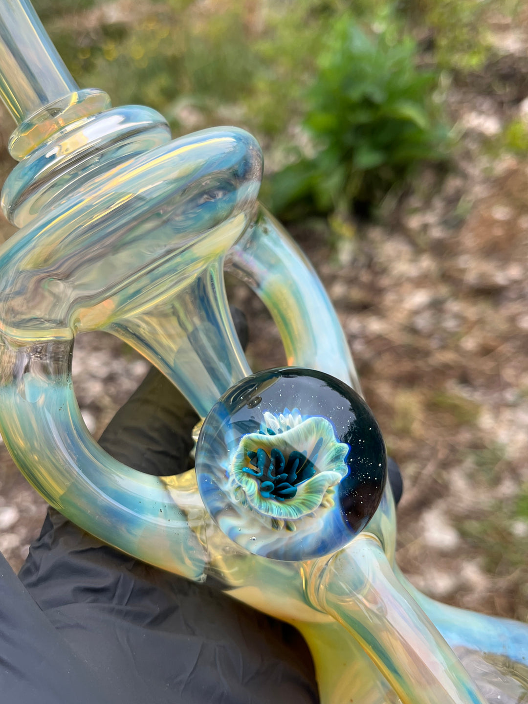 Yeti Glass Double Uptake Klein - Silver Fumed