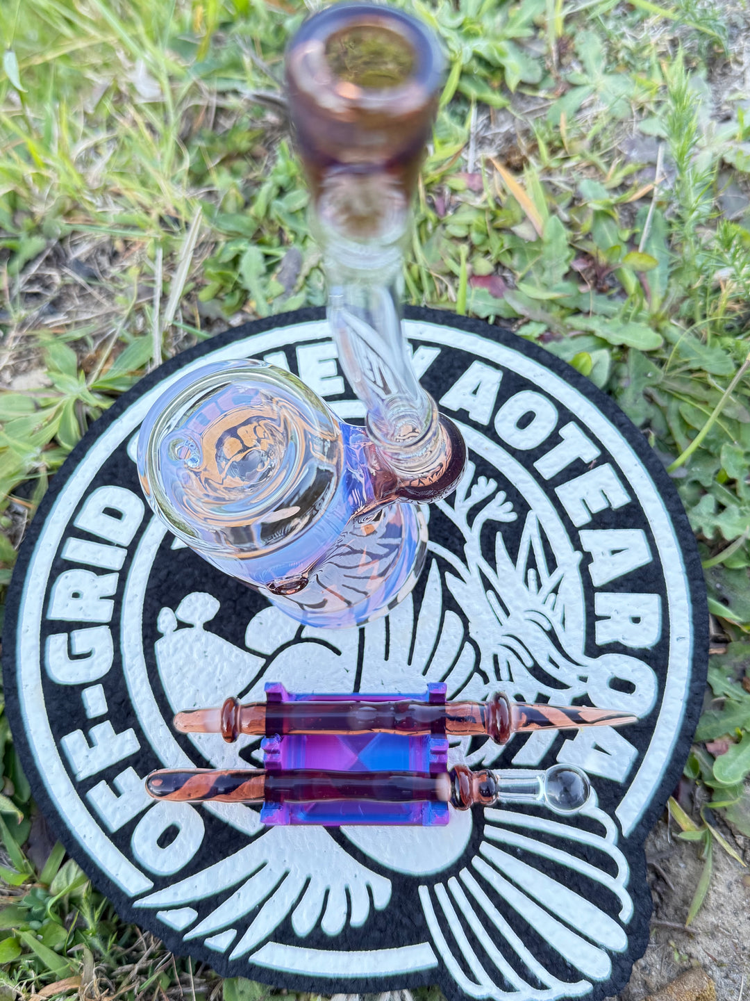 Jamie Clement Wand Rig - Pink Slyme/Chocolate Opal