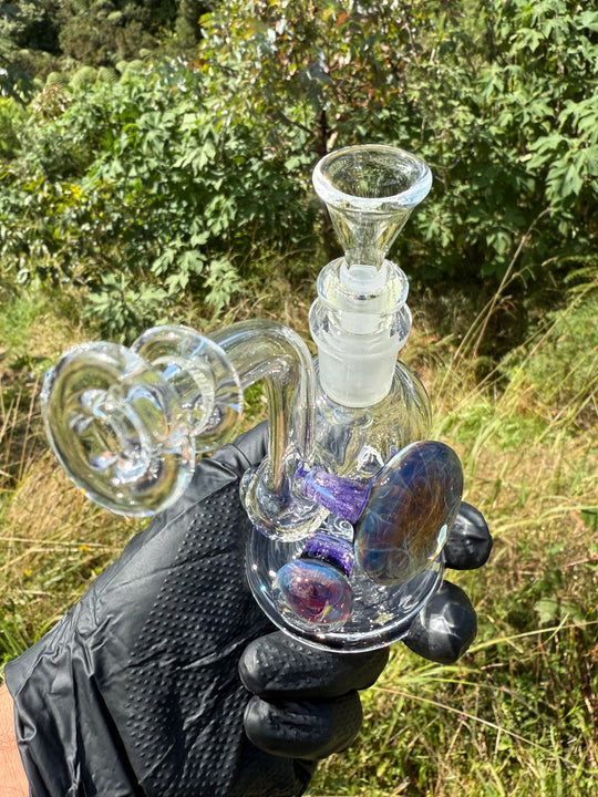 Beerglass Chaos Medallion Mini Rig - Purple Lollipop/Multicoloured