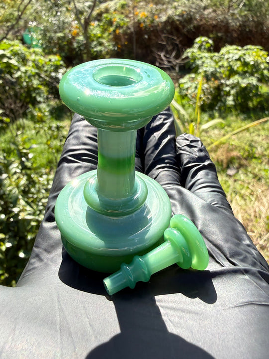 Yeti Glass Puffco Peak Dry Top/Joystick Set - Pine Green
