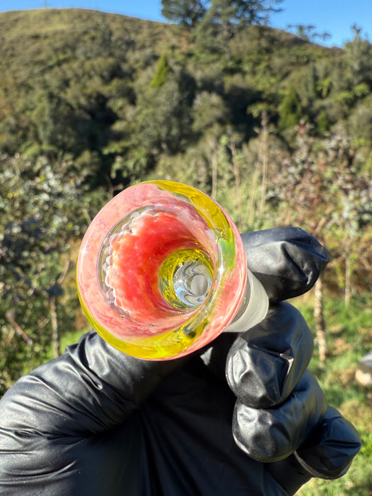 Jamie Clement Ash Catcher/Slide Set - Pheonix Frit/Yellow