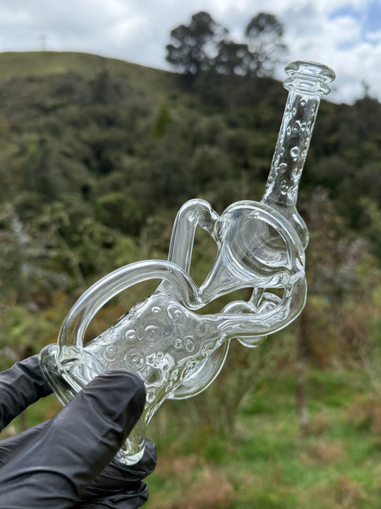 23Glass - Floating Body Klein Recycler Straight Neck