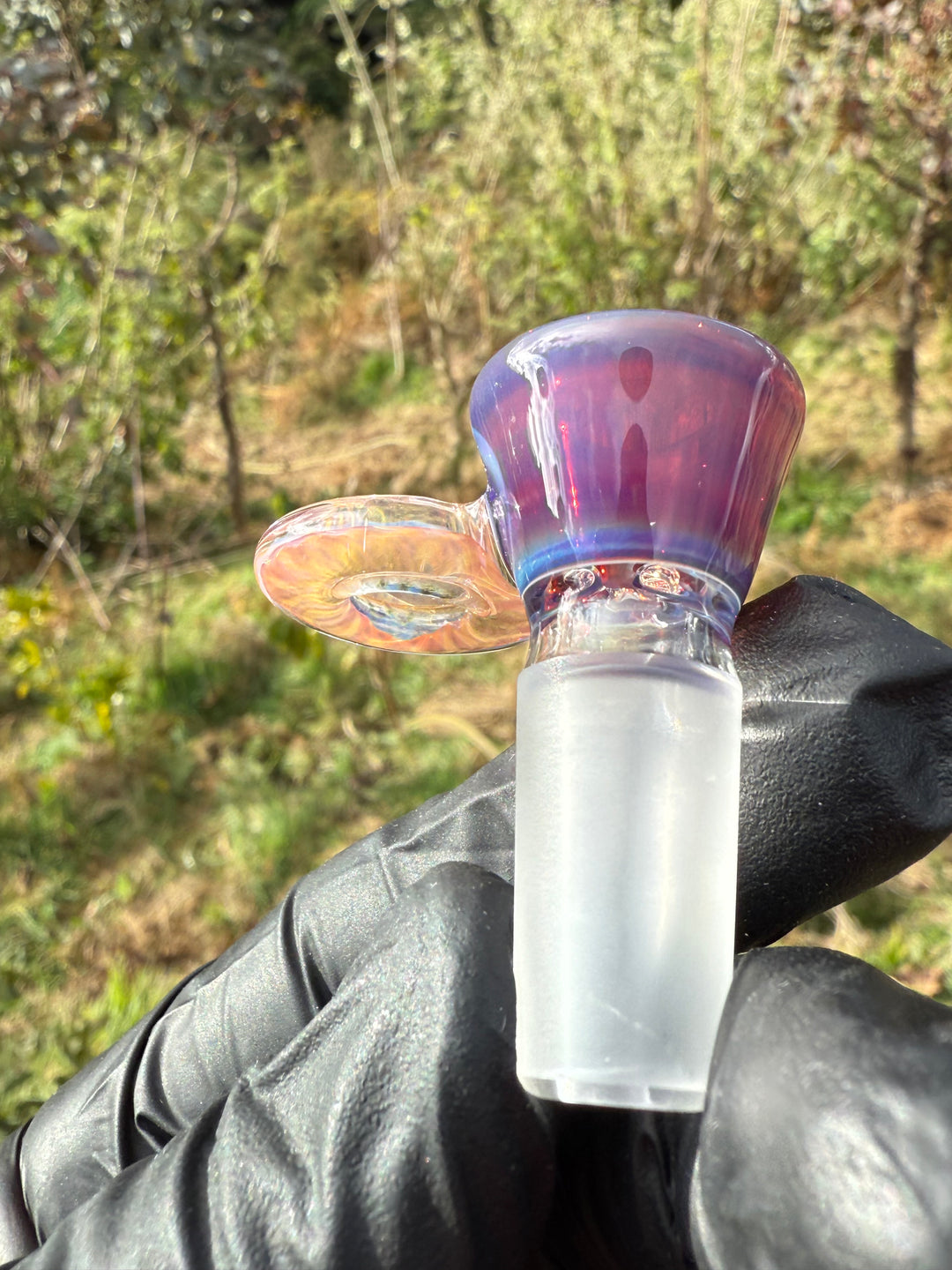 Empirical Glass Slide 14mm Fumicello - Amber Purple