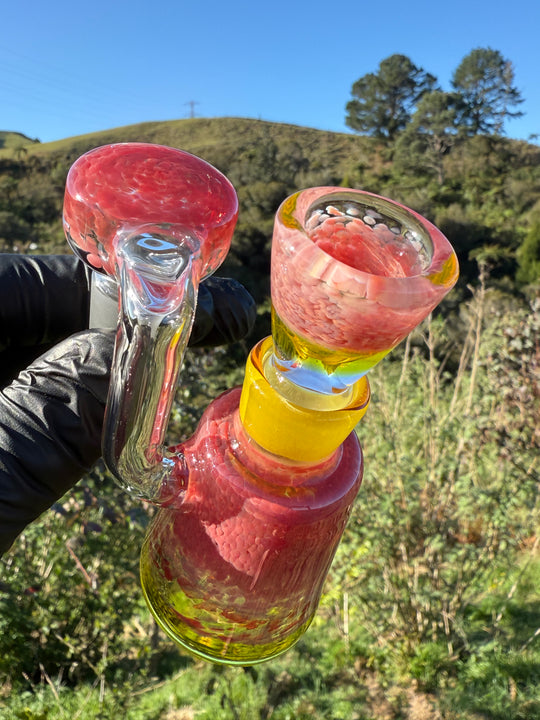 Jamie Clement Ash Catcher/Slide Set - Pheonix Frit/Yellow