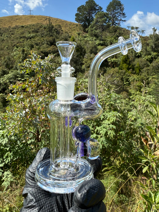 Beerglass Chaos Medallion Mini Rig - Purple Lollipop/Multicoloured