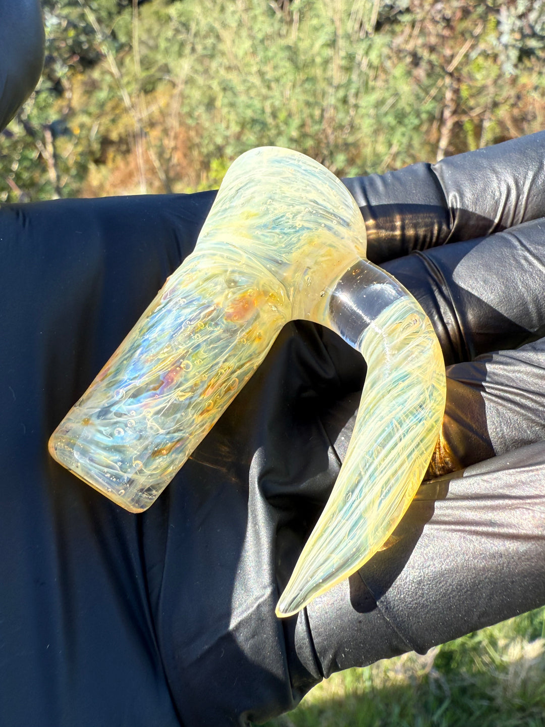 Jims Glass Blowing 18mm Chaos Slide - Silver Fumed