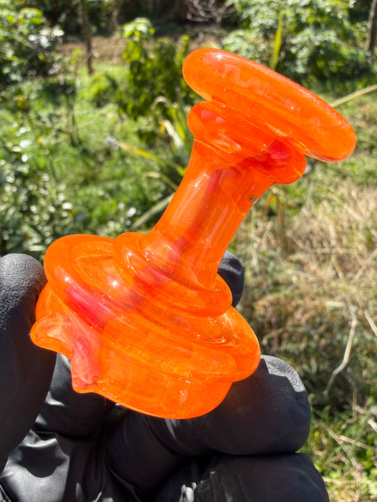 Yeti Glass Puffco Peak Dry Top/Joystick Set - Orange