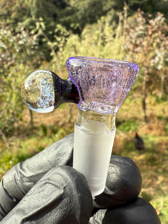 Empirical Glass Slide 14mm Dichro  - Purple Lollipop