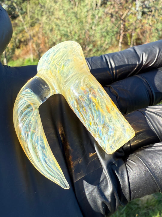 Jims Glass Blowing 18mm Chaos Slide - Silver Fumed