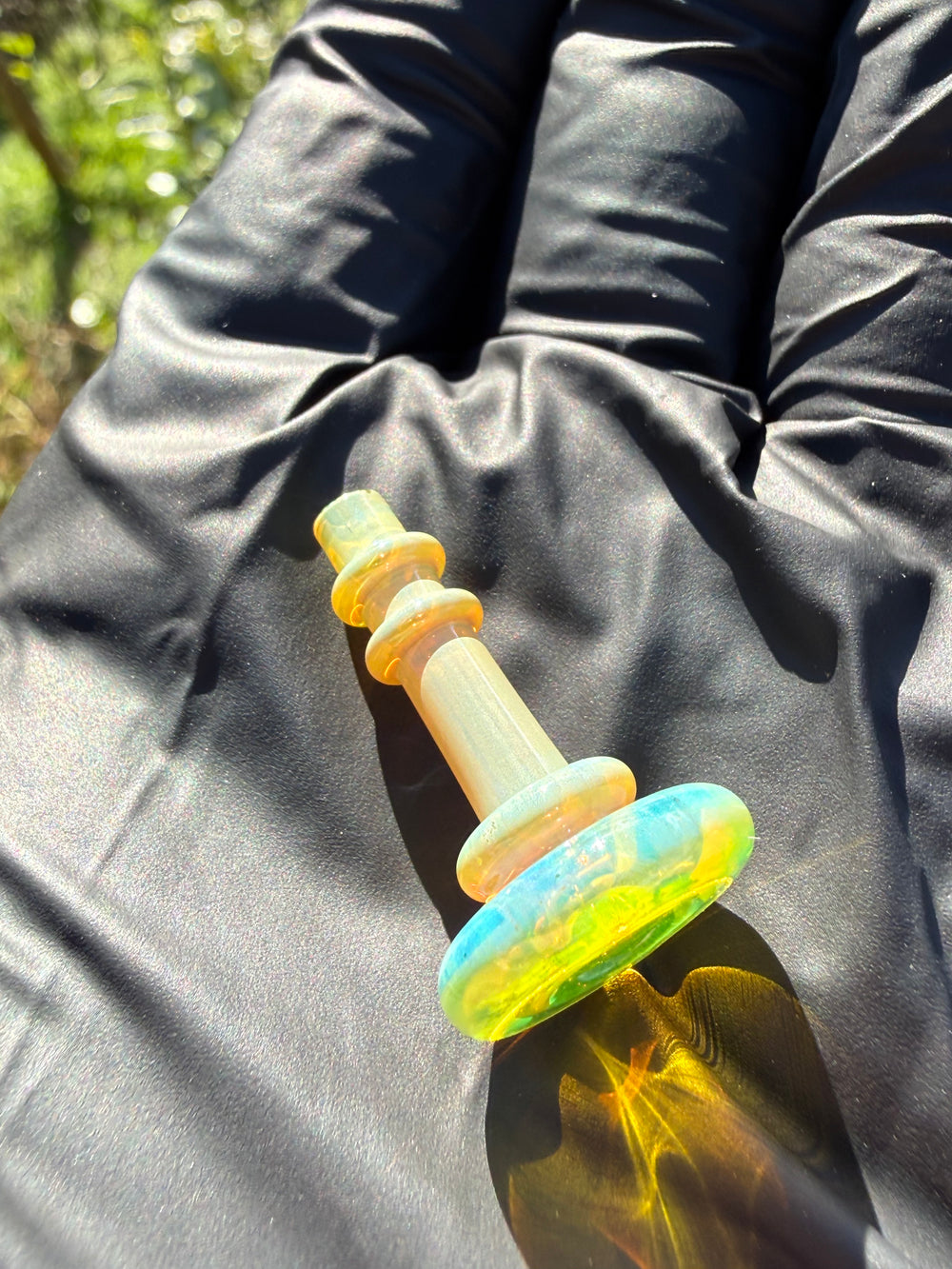 Yeti Glass Puffco Peak Joystick - Green Multi #1