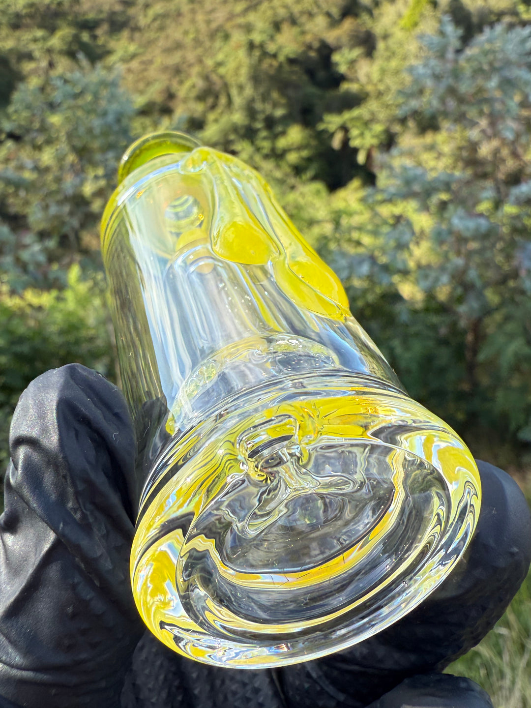 Uzzi Glass Puffco Drip Jammer  - Yellow Opal