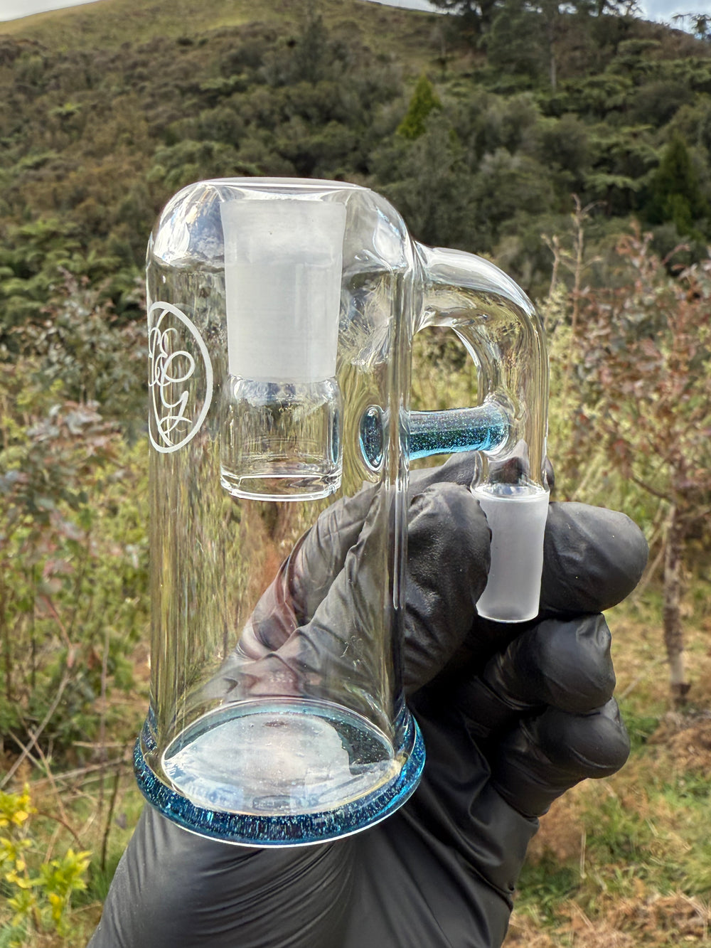 Empirical Glass Trash Can 14mm - Blue Stardust