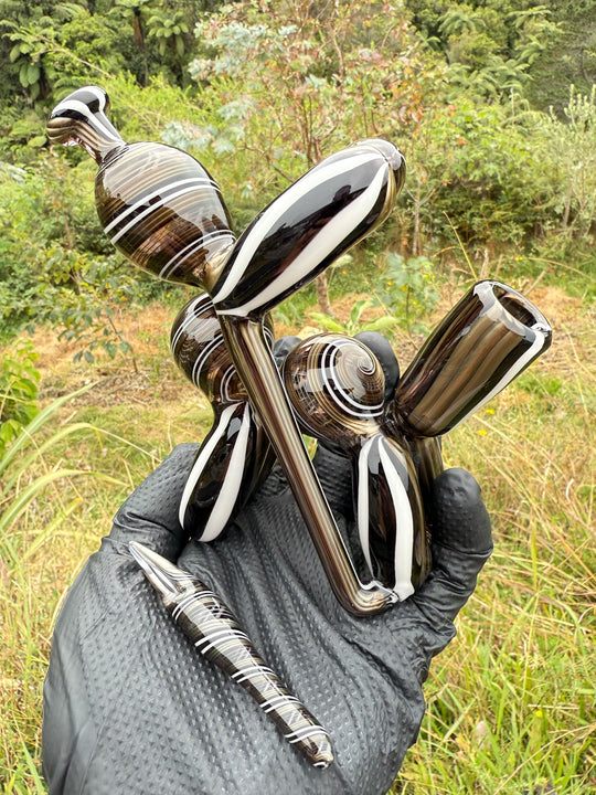 Blitzkriega Balloon Dog Recycler - Black/White/Multicolour