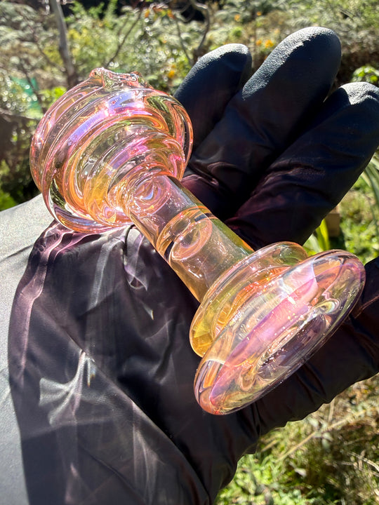Yeti Glass Puffco Peak Dry Top - Gold Fumed #1