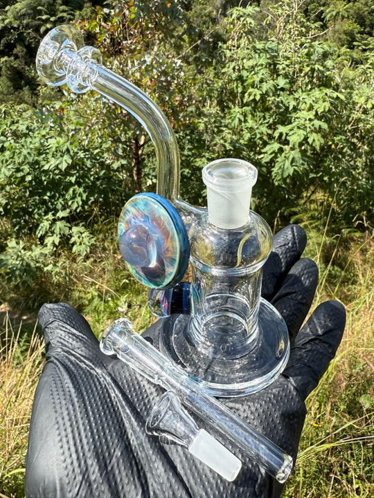 Beerglass Chaos Medallion Mini Rig - Blue Cobalt/Multicoloured #1