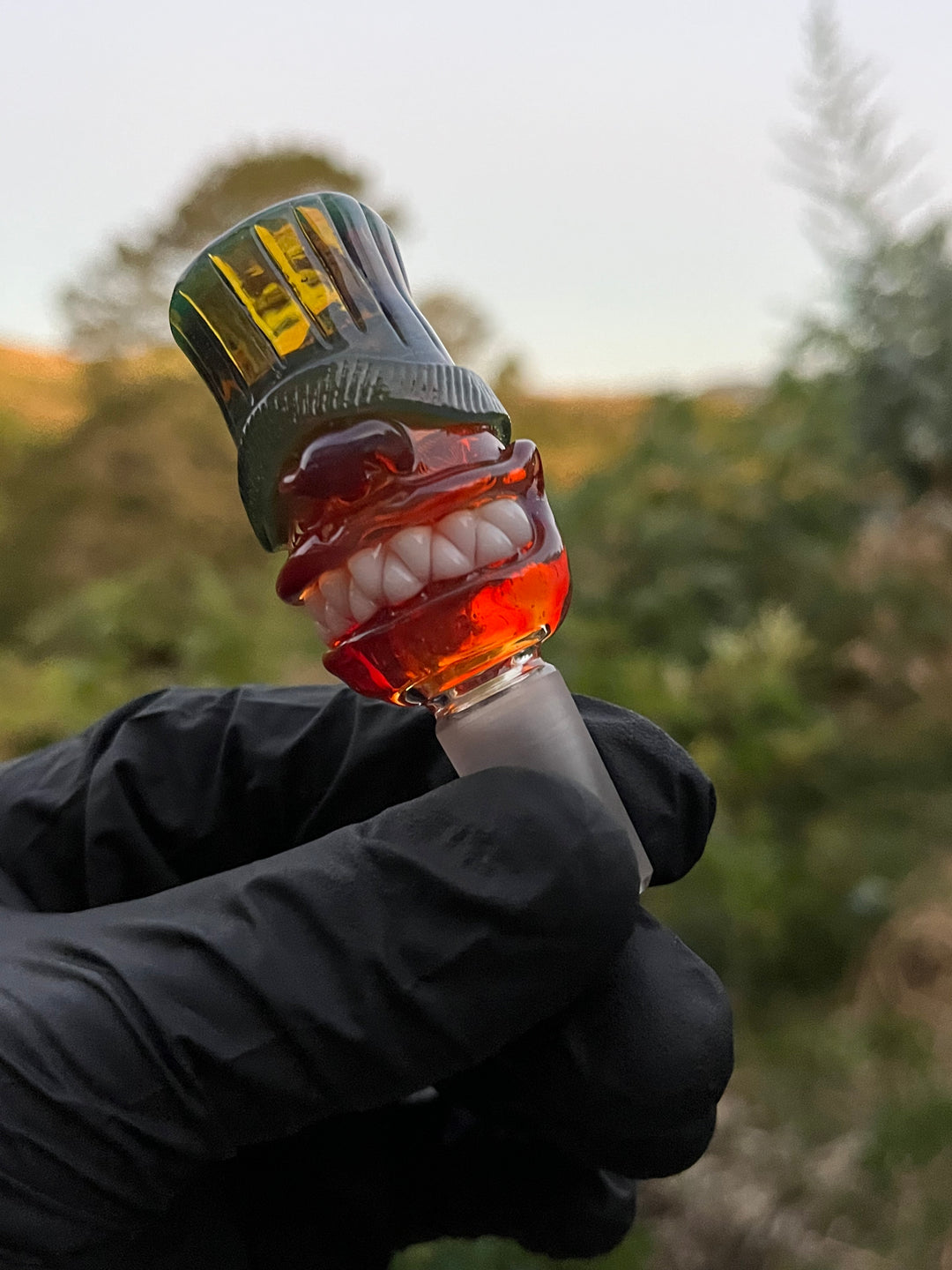 Wyrdglass Goblin Beanie Slide - Pomegranate/Night Cap