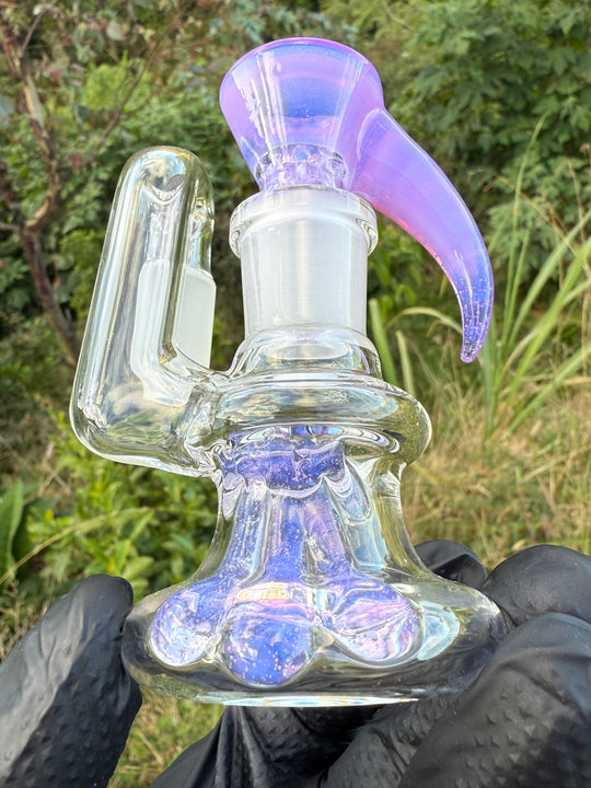 Uzzi Glass Stemline To Imperial Bent Neck Tube - Pink Slyme