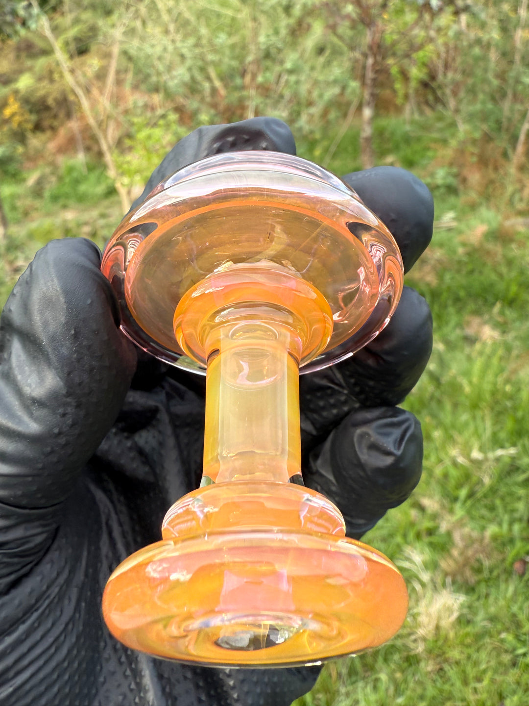 Yeti Glass Puffco Peak Dry Top - Gold Fumed #1