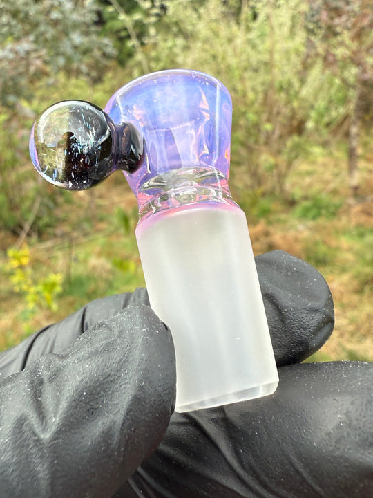 Empirical Glass Slide 14mm Dichro - Dense Rose Quartz
