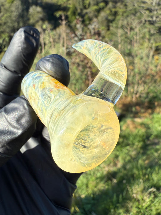 Jims Glass Blowing 18mm Chaos Slide - Silver Fumed