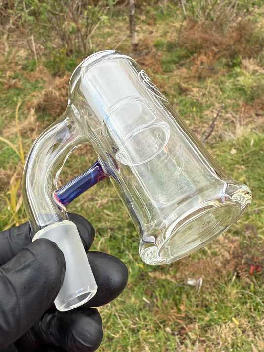 Empirical Glass Trash Can 18mm - Amber Purple