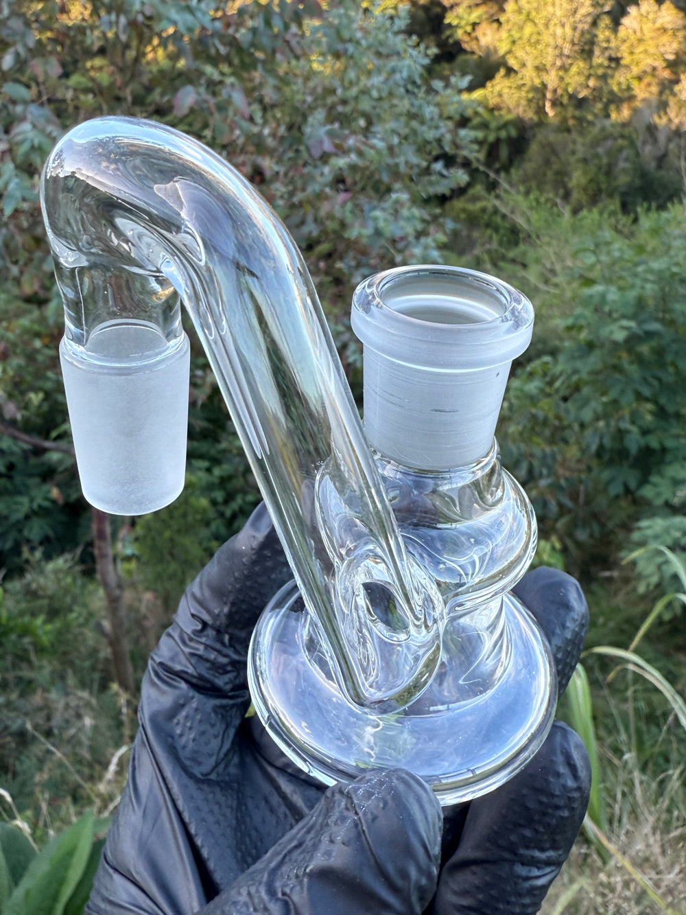 Uzzi Glass Drop Down Ash Catch 18mm - Clear