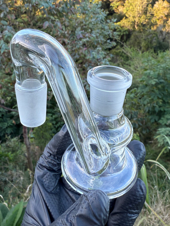 Uzzi Glass Drop Down Ash Catch 18mm - Clear