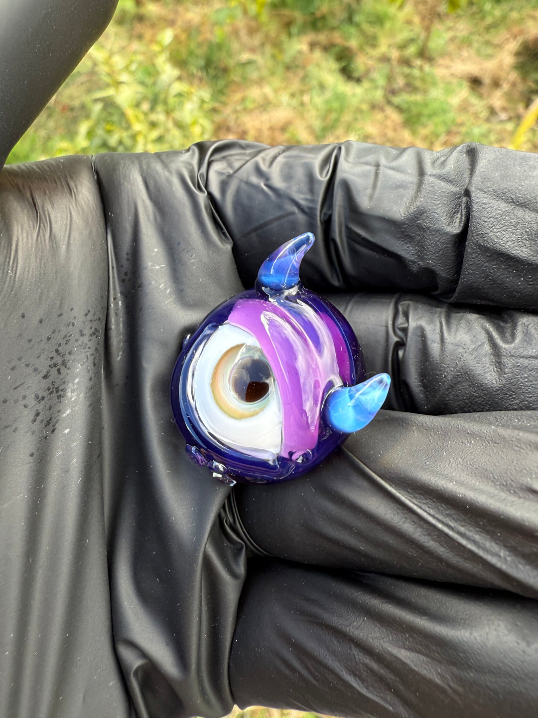 Jamie Clement Monster Eye Carb Cap - Gold Amethyst