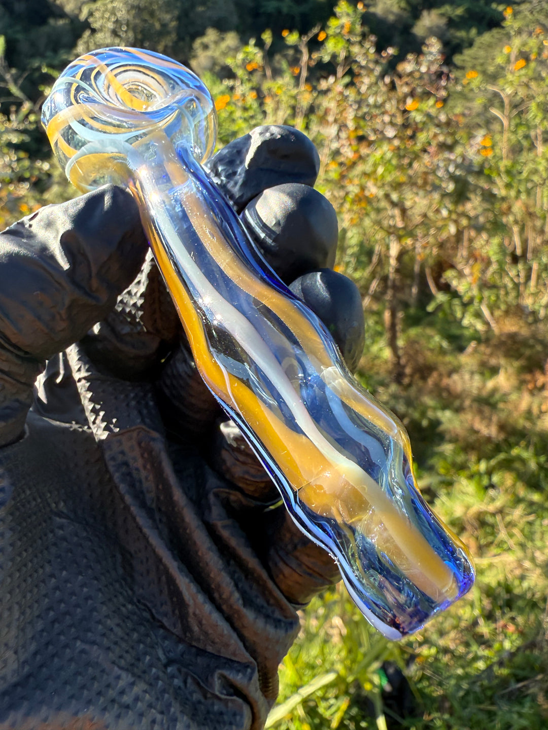 Green Thumb Bob Glass Spoon - Multicoloured/Lines #5
